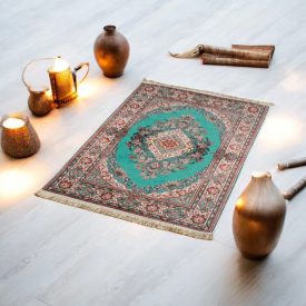   Jedwabny dywan tkany maszynowo SILKEN 70x110 akrylowy dywan turecki