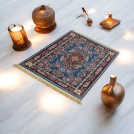   Jedwabny dywan tkany maszynowo SILKEN 70x110 akrylowy dywan turecki