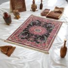 Jedwabny dywan tkany maszynowo SILKEN 70x110 akrylowy dywan turecki