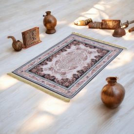   Jedwabny dywan tkany maszynowo SILKEN 70x110 akrylowy dywan turecki