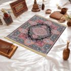 Jedwabny dywan tkany maszynowo SILKEN 70x110 akrylowy dywan turecki