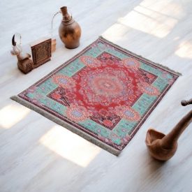   Jedwabny dywan tkany maszynowo SILKEN 70x110 akrylowy dywan turecki