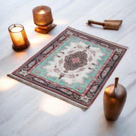   Jedwabny dywan tkany maszynowo SILKEN 70x110 akrylowy dywan turecki