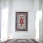 Jedwabny dywan tkany maszynowo SILKEN 70x110 akrylowy dywan turecki
