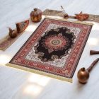 Jedwabny dywan tkany maszynowo SILKEN 70x110 akrylowy dywan turecki