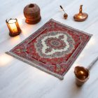 Jedwabny dywan tkany maszynowo SILKEN 70x110 akrylowy dywan turecki