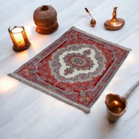   Jedwabny dywan tkany maszynowo SILKEN 70x110 akrylowy dywan turecki