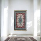 Jedwabny dywan tkany maszynowo SILKEN 70x110 akrylowy dywan turecki