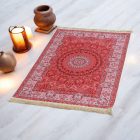 Jedwabny dywan tkany maszynowo SILKEN 70x110 akrylowy dywan turecki