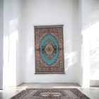 Jedwabny dywan tkany maszynowo SILKEN 70x110 akrylowy dywan turecki