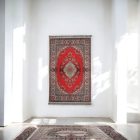 Jedwabny dywan tkany maszynowo SILKEN 70x110 akrylowy dywan turecki