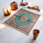 Jedwabny dywan tkany maszynowo SILKEN 70x110 akrylowy dywan turecki