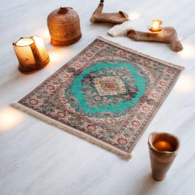   Jedwabny dywan tkany maszynowo SILKEN 70x110 akrylowy dywan turecki