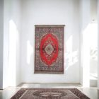 Jedwabny dywan tkany maszynowo SILKEN 70x110 akrylowy dywan turecki
