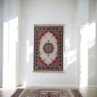 Jedwabny dywan tkany maszynowo SILKEN 70x110 akrylowy dywan turecki