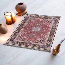   Jedwabny dywan tkany maszynowo SILKEN 70x110 akrylowy dywan turecki