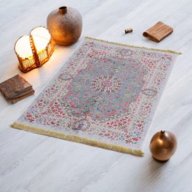   Jedwabny dywan tkany maszynowo SILKEN 70x110 akrylowy dywan turecki