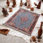 Jedwabny dywan tkany maszynowo SILKEN 70x110 akrylowy dywan turecki