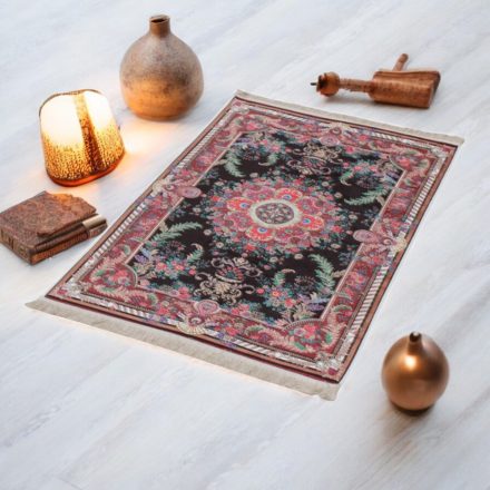 Jedwabny dywan tkany maszynowo SILKEN 70x110 akrylowy dywan turecki