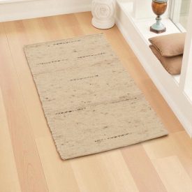 Gruby dywan wełniany 60x108 gładki dywan do salonu