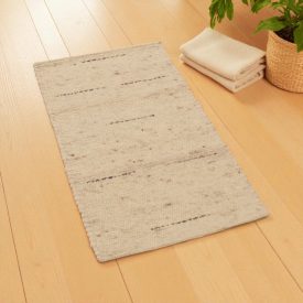 Gruby dywan wełniany 60x107 gładki dywan do salonu