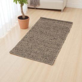 Gruby dywan wełniany 70x130 gładki dywan do salonu