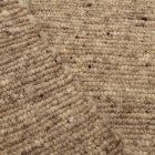 Gruby dywan wełniany szary 160x250 jednokolorowy dywan do salonu