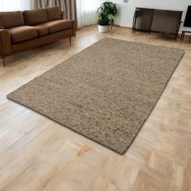 Gruby dywan wełniany 200x300 jednokolorowy dywan do salonu