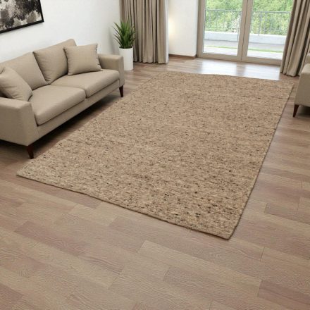 Gruby dywan wełniany 200x300 jednokolorowy dywan do salonu