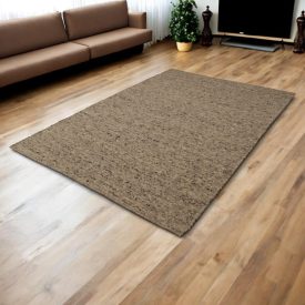 Gruby dywan wełniany 200x300 jednokolorowy dywan do salonu