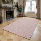 Gruby dywan wełniany szary 250x350 duży dywan do salonu