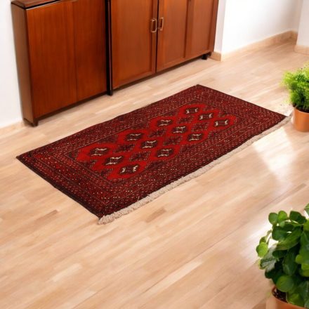 Dywan Turkmeński Balisht Nakhsha 51x97 ręcznie tkany mały dywan