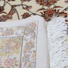 Dywan jedwabny Parnian beżowy 120x180 wysokiej jakości dywan z jedwabiu wiskozowego z Iranu