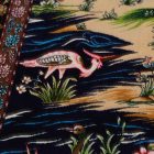 Dywan jedwabny Motyw Ogrodowy beżowy 100x150 irański dywan z jedwabiu wiskozowego