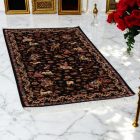 Dywan jedwabny Polowanie niebieski 100x150 irański dywan z jedwabiu wiskozowego