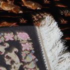 Dywan jedwabny Polowanie niebieski 100x150 irański dywan z jedwabiu wiskozowego