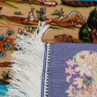 Dywan jedwabny Nazhivan beżowy 100x150 perski dywan z jedwabiu wiskozowego