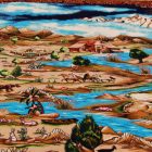 Dywan jedwabny Nazhivan beżowy 100x150 perski dywan z jedwabiu wiskozowego