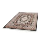 Dywan jedwabny Nasrin niebieski 150x225 wysokiej jakości dywan z jedwabiu wiskozowego z Iranu