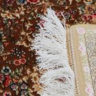 Dywan jedwabny Nirvana cynamonowy 60x90 wysokiej jakości dywan z jedwabiu wiskozowego z Iranu