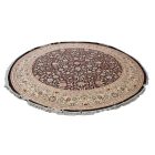 Dywan okrągły Isfahan 310x313 ręcznie tkany dywan perski