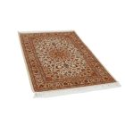 Dywan jedwabny Negin cream 100x150 wysokiej jakości dywan z jedwabiu wiskozowego z Iranu