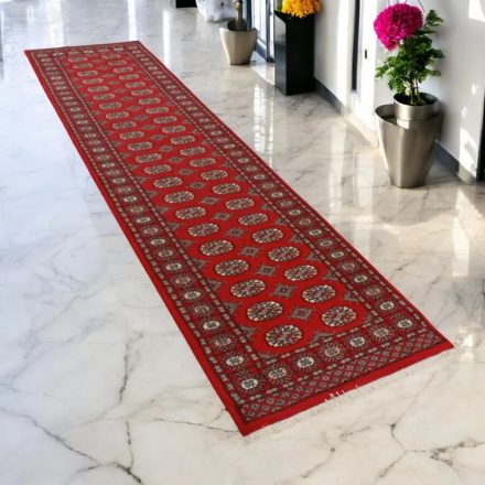 Dywan chodnik Bukhara 81x302 ręcznie wiązany pakistański dywan do przedpokoju