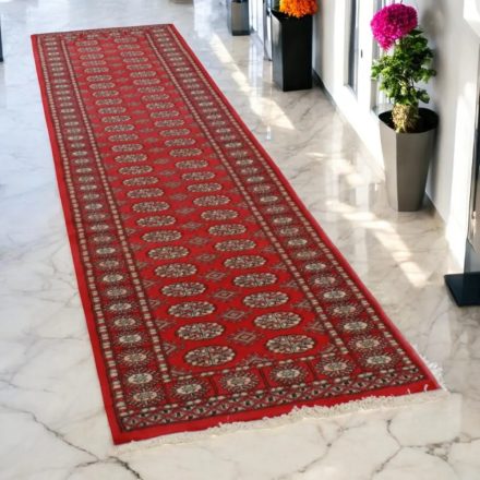 Dywan chodnik Bukhara 81x308 ręcznie wiązany pakistański dywan do przedpokoju