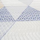 Dywan nowoczesny beżowy brązowy niebieski MELIS 140x200 dywan do salonu lub sypialni
