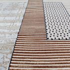 Dywan nowoczesny beżowy brązowy niebieski DIANA 140x200 dywan do salonu lub sypialni