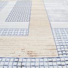 Dywan nowoczesny beżowy brązowy niebieski DIANA 140x200 dywan do salonu lub sypialni