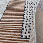 Dywan nowoczesny beżowy brązowy niebieski DIANA 140x200 dywan do salonu lub sypialni