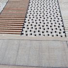 Dywan nowoczesny beżowy brązowy niebieski DIANA 80x150 dywan do salonu lub sypialni