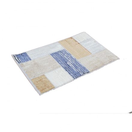 Dywan nowoczesny szary niebieski brązowy SAMI 60x90 dywan do salonu lub sypialni